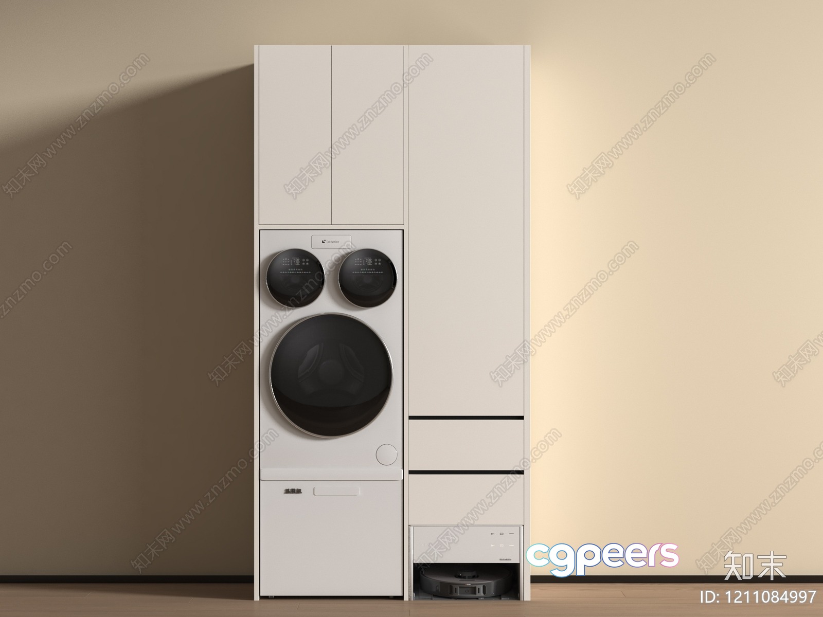Modern Washing Machine 3D Model - 2547 - VRAY Render Modern Washing Machine 3D Model - 2547 - VRAY Render
