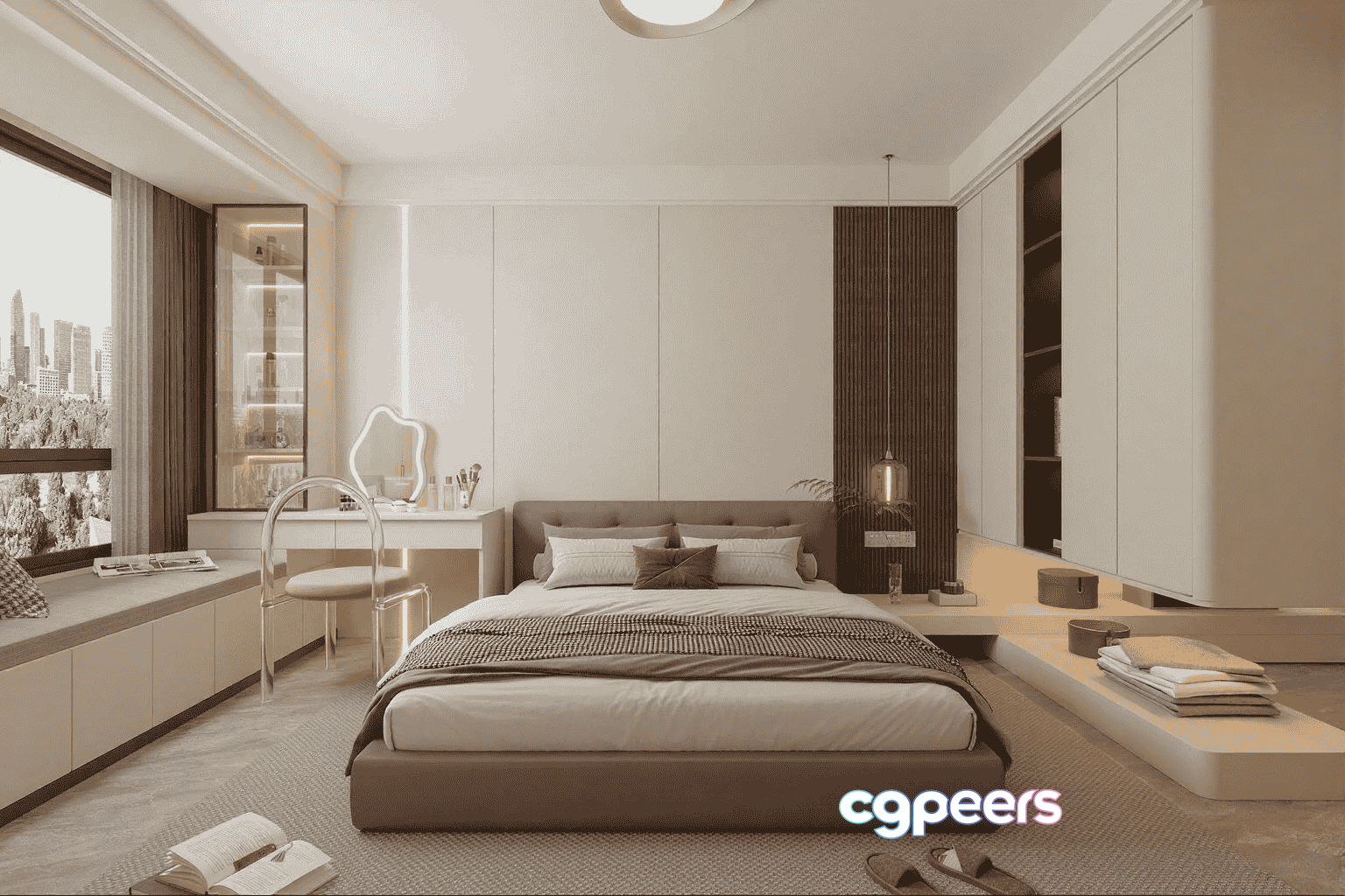 Modern Bedroom 3D Model - 14859 - VRAY Render Modern Bedroom 3D Model - 14859 - VRAY Render