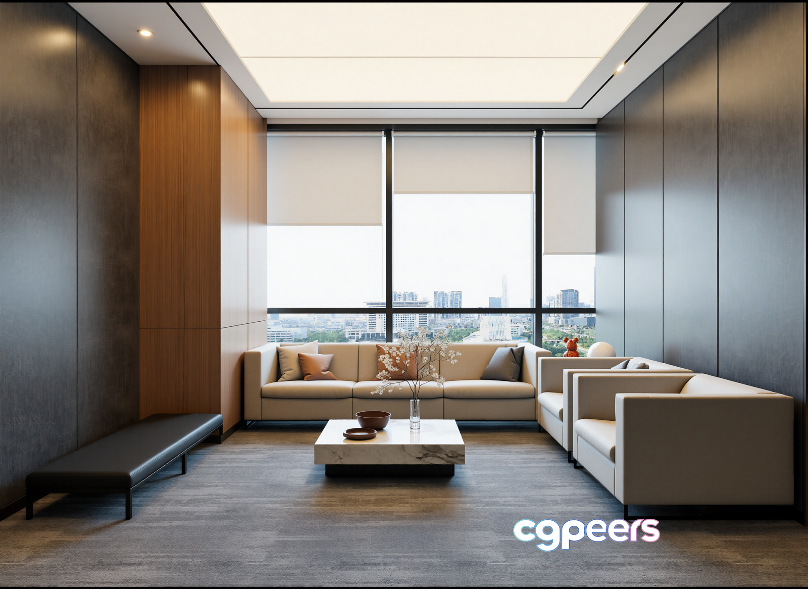 Modern Living Room 3D Model - 10999 - CORONA Render Modern Living Room 3D Model - 10999 - CORONA Render