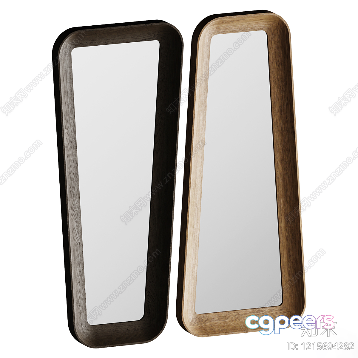 Wooden Wall Mirrors 3D Model - 13764 - VRAY Render Wooden Wall Mirrors 3D Model - 13764 - VRAY Render