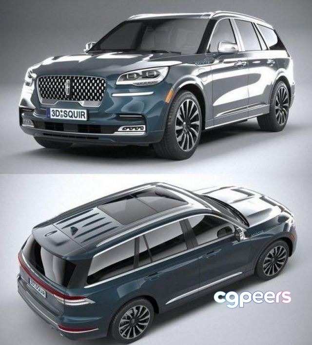 3D Game Assets - Lincoln Aviator 2020 3D Game Assets - Lincoln Aviator 2020