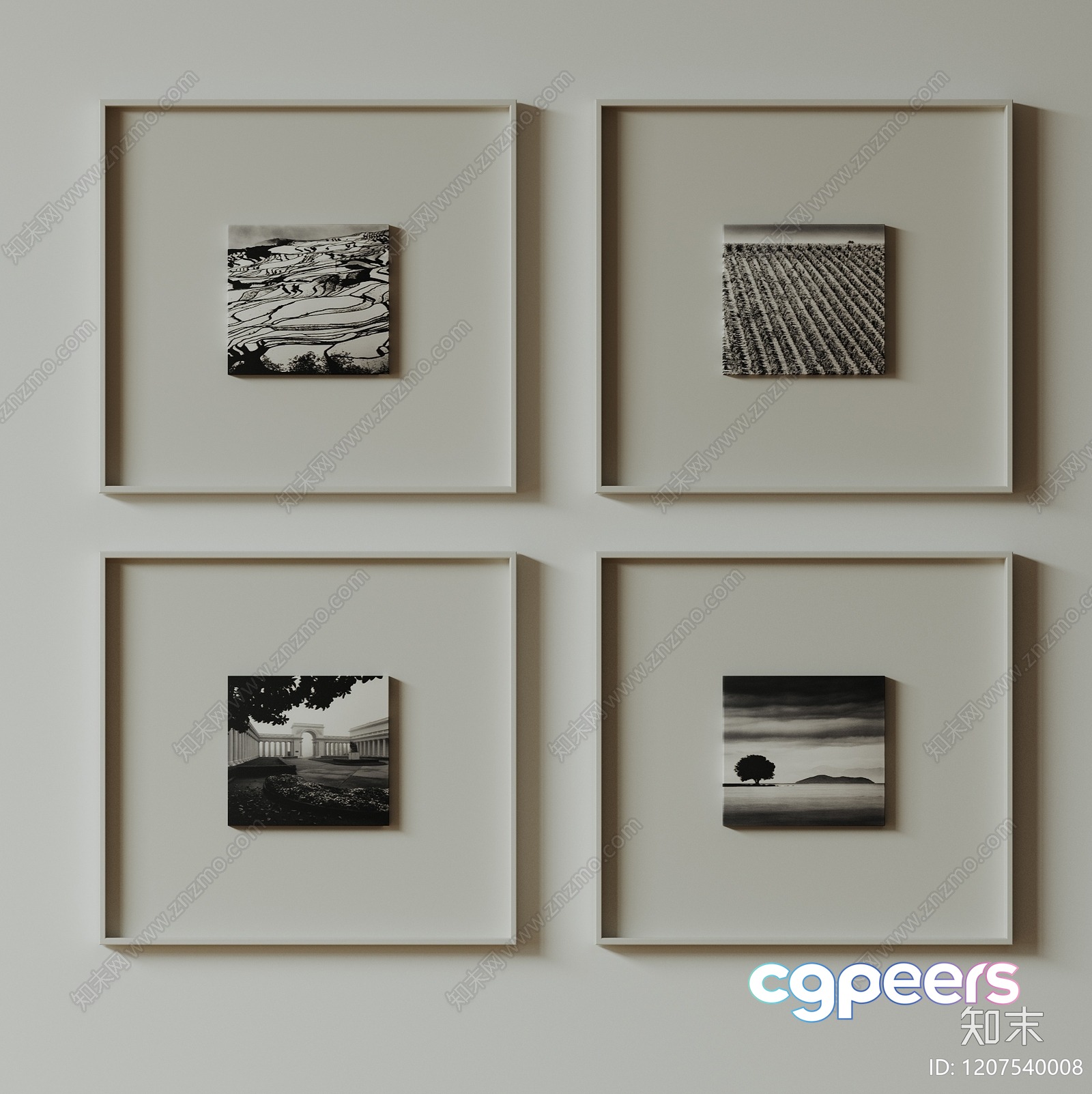 Abstract Artwork 3D Model - 13730 - VRAY Render
