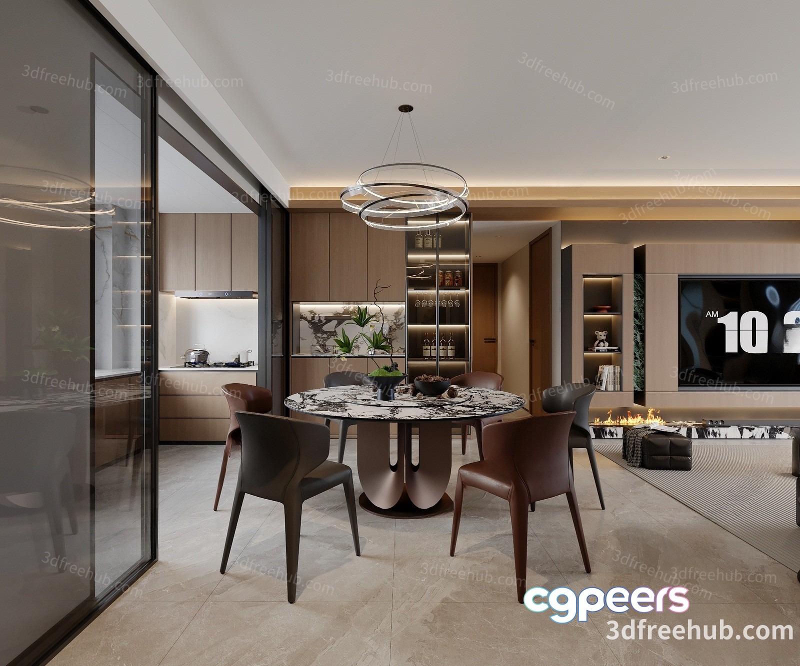 Modern Living Room 3D Model - 21998 - VRAY Render Modern Living Room 3D Model - 21998 - VRAY Render