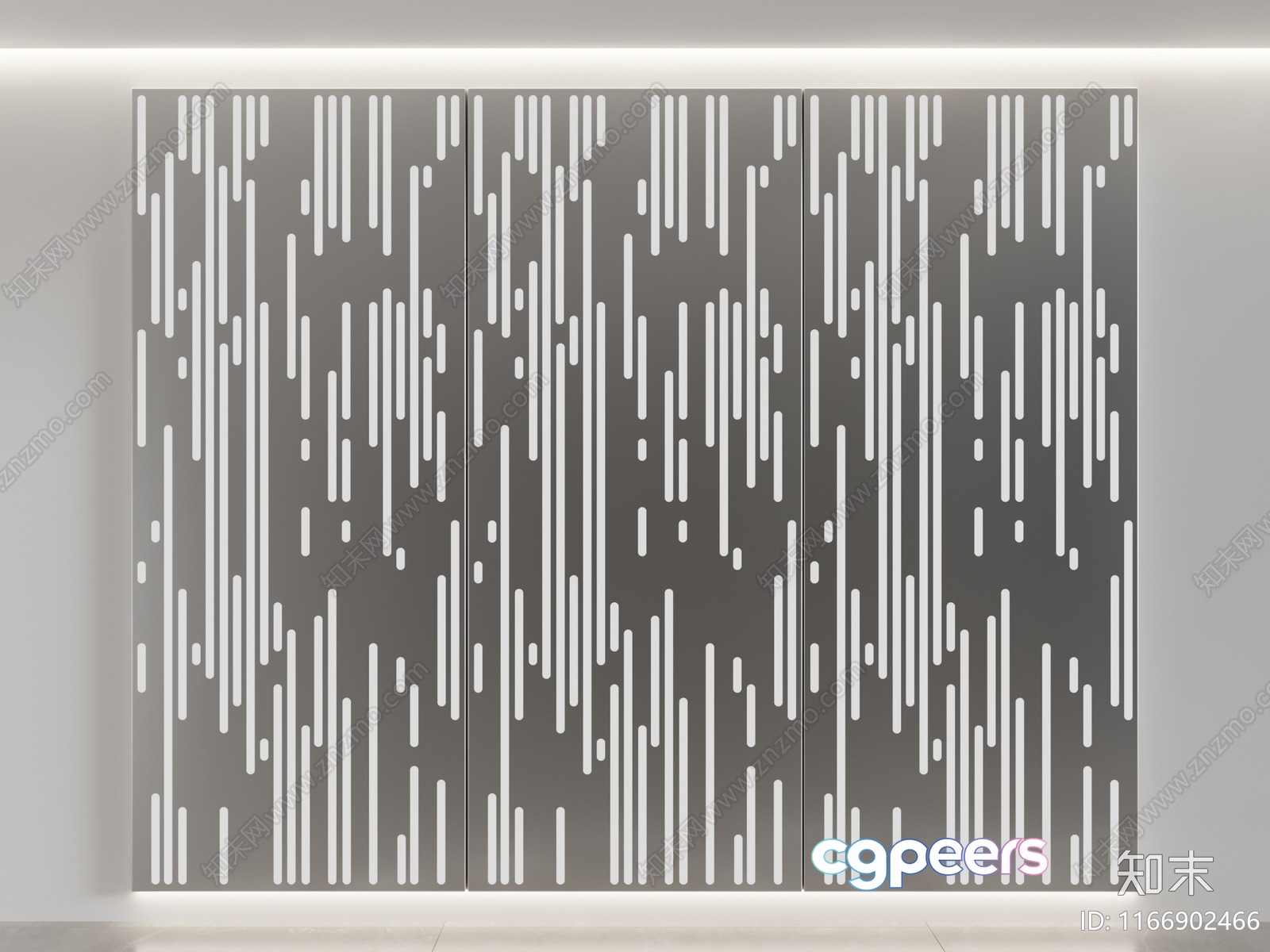 Modern Gray Wall 3D Model - 7970 - CORONA Render Modern Gray Wall 3D Model - 7970 - CORONA Render