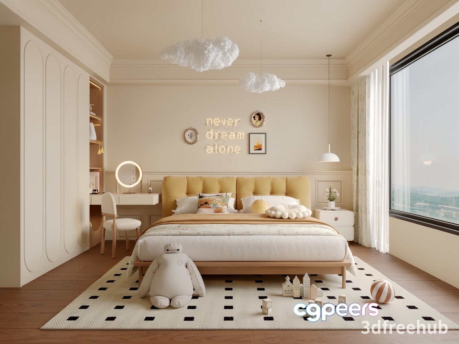 Cozy Bedroom 3D Model - 20921 - VRAY Render