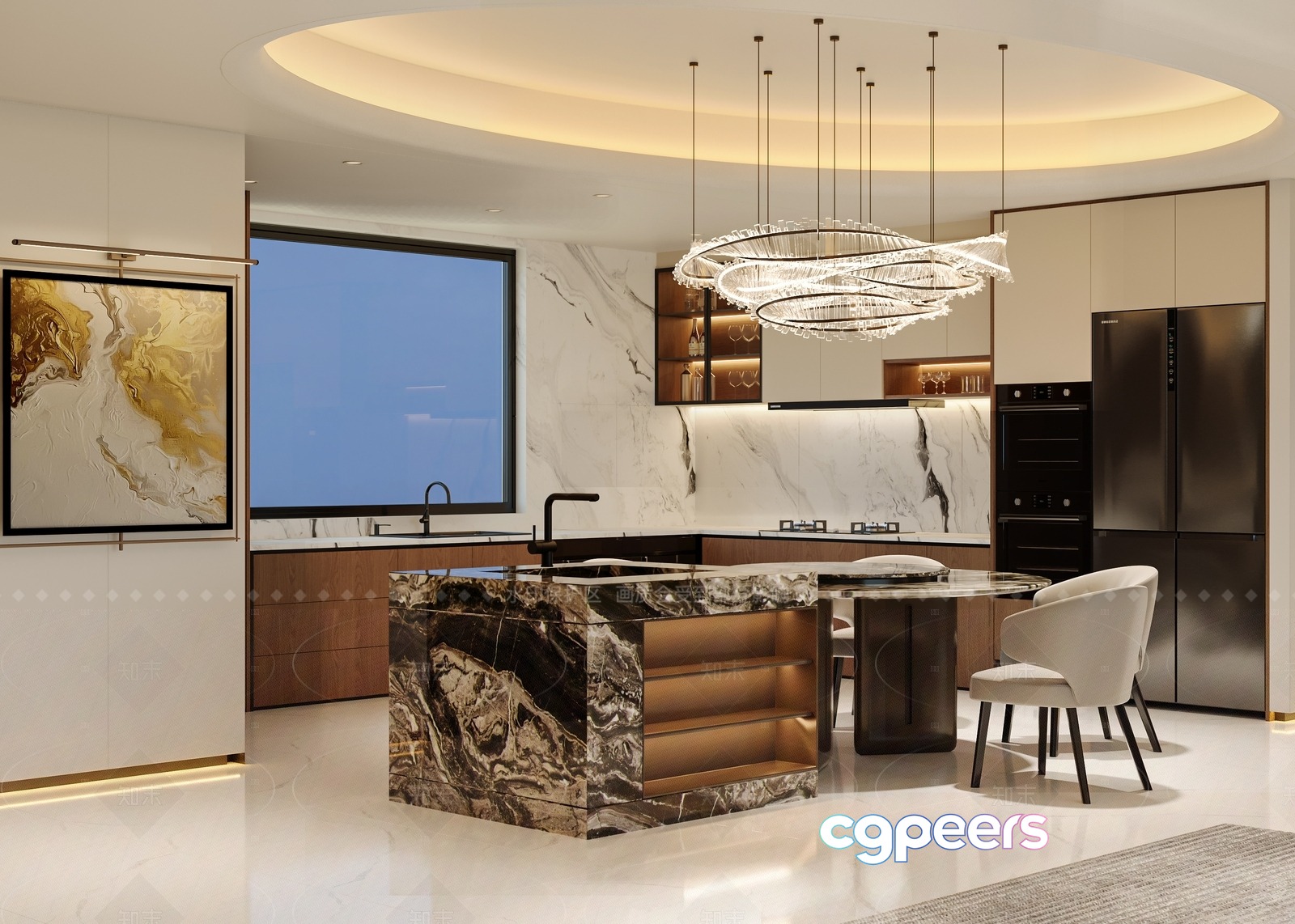 Modern Kitchen 3D Model - 6159 - VRAY Render Modern Kitchen 3D Model - 6159 - VRAY Render
