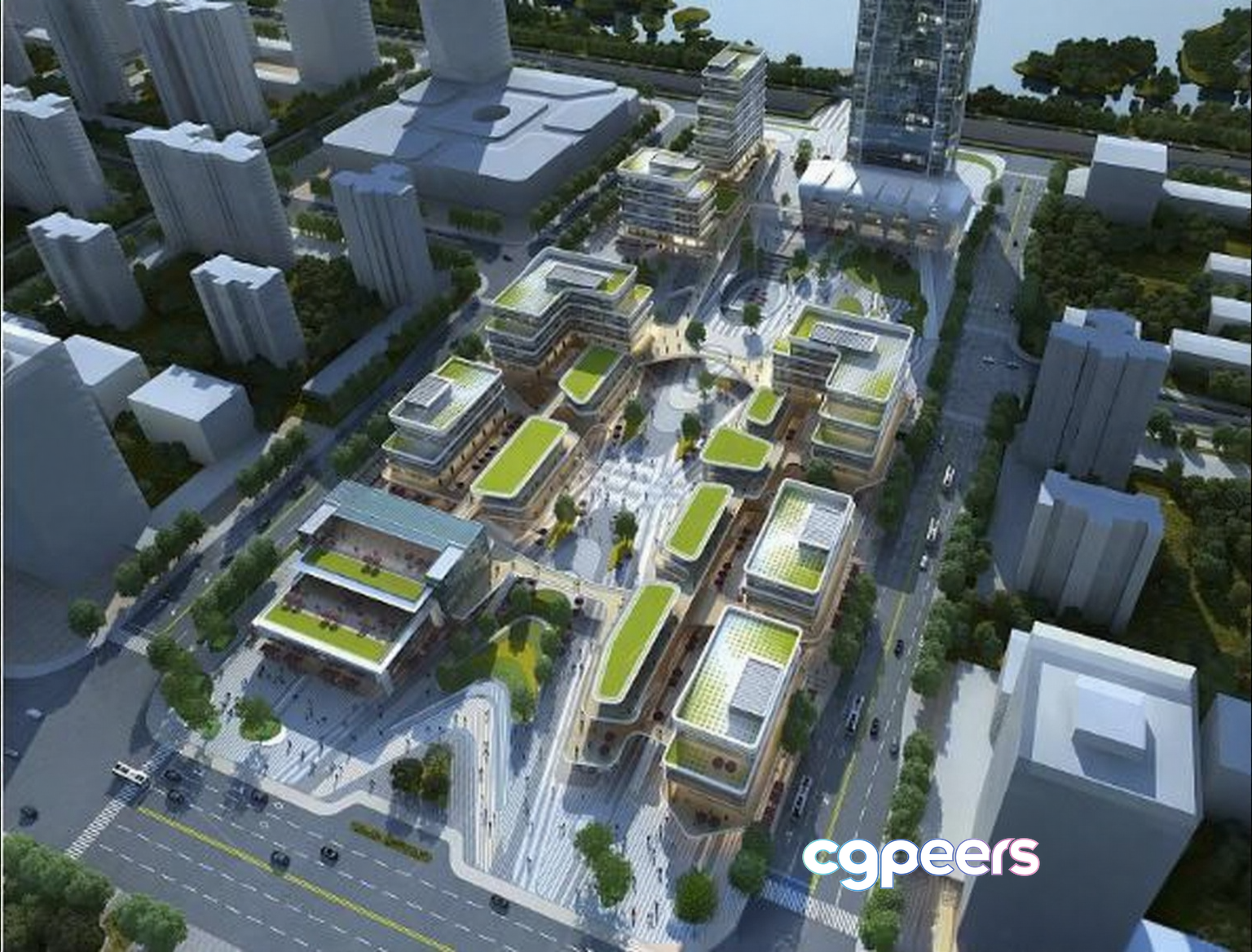 Urban Development Plan 3D Model - 1846 - VRAY Render