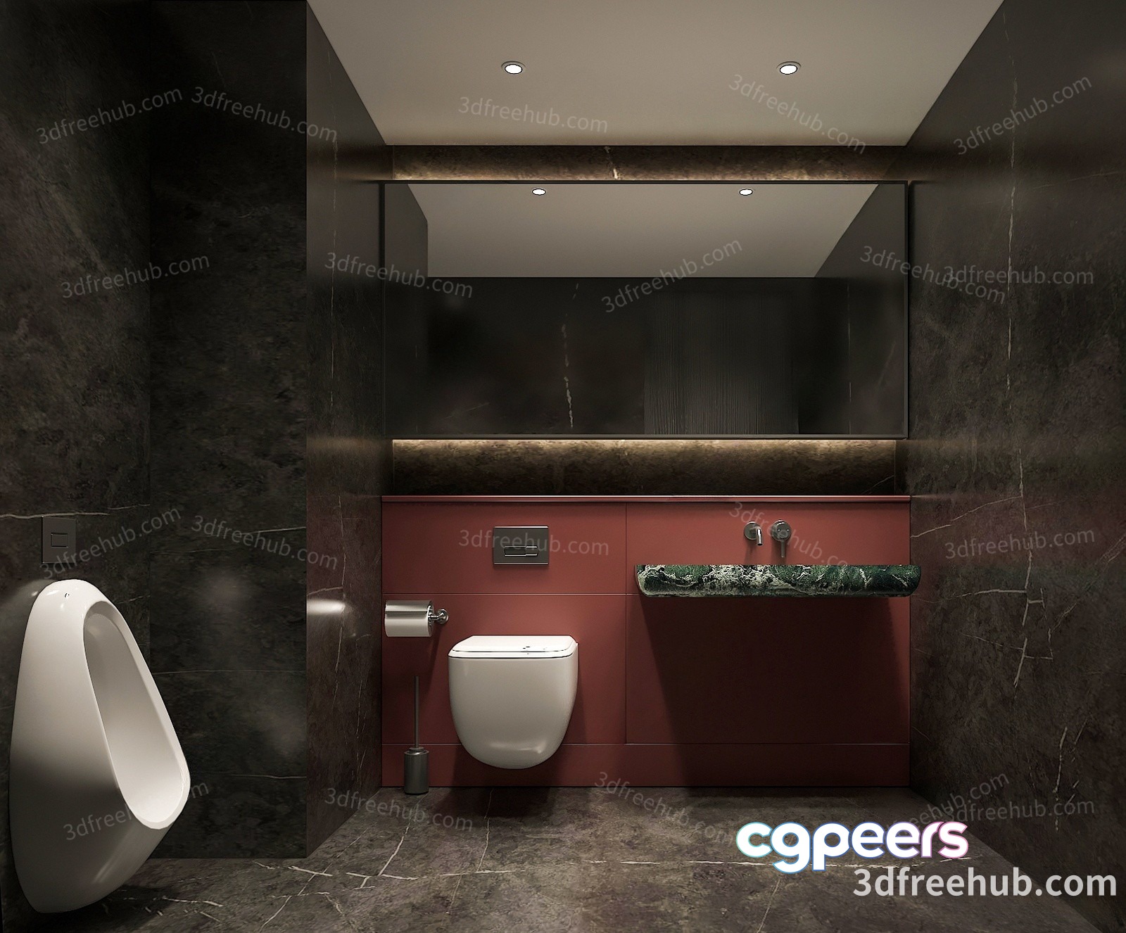 Modern Bathroom 3D Model - 21172 - VRAY Render
