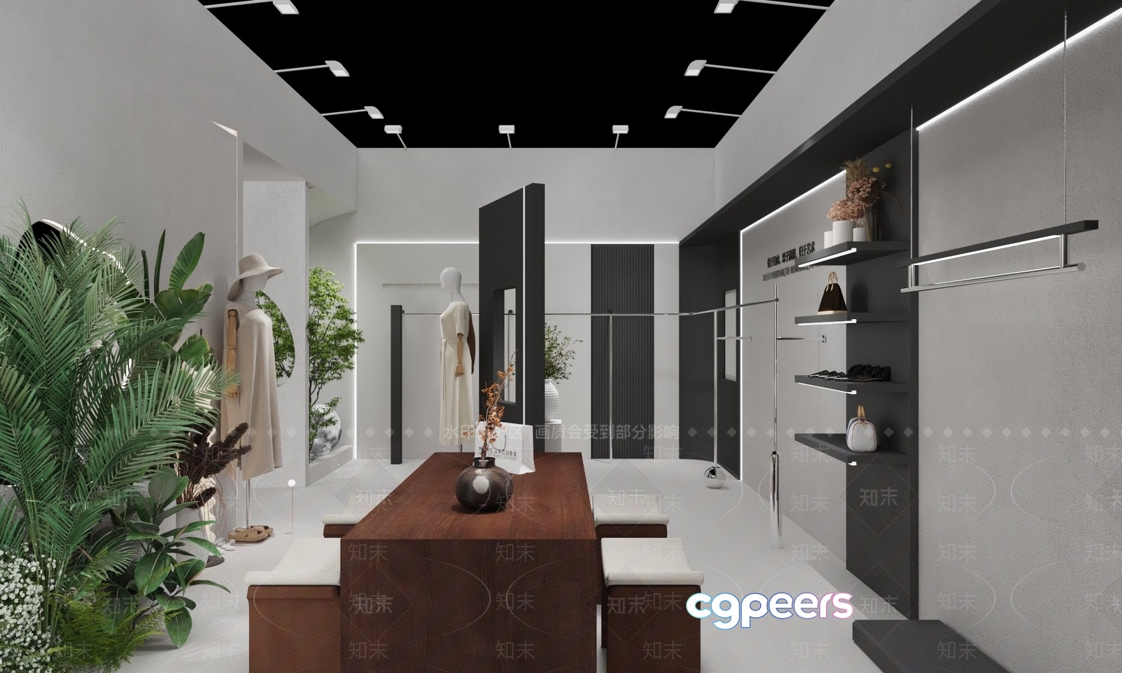 Modern Fashion Store 3D Model - 17156 - VRAY Render
