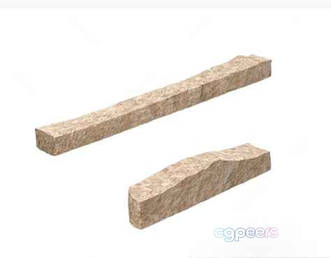 Two Beige Bricks 3D Model - 14899 - VRAY Render