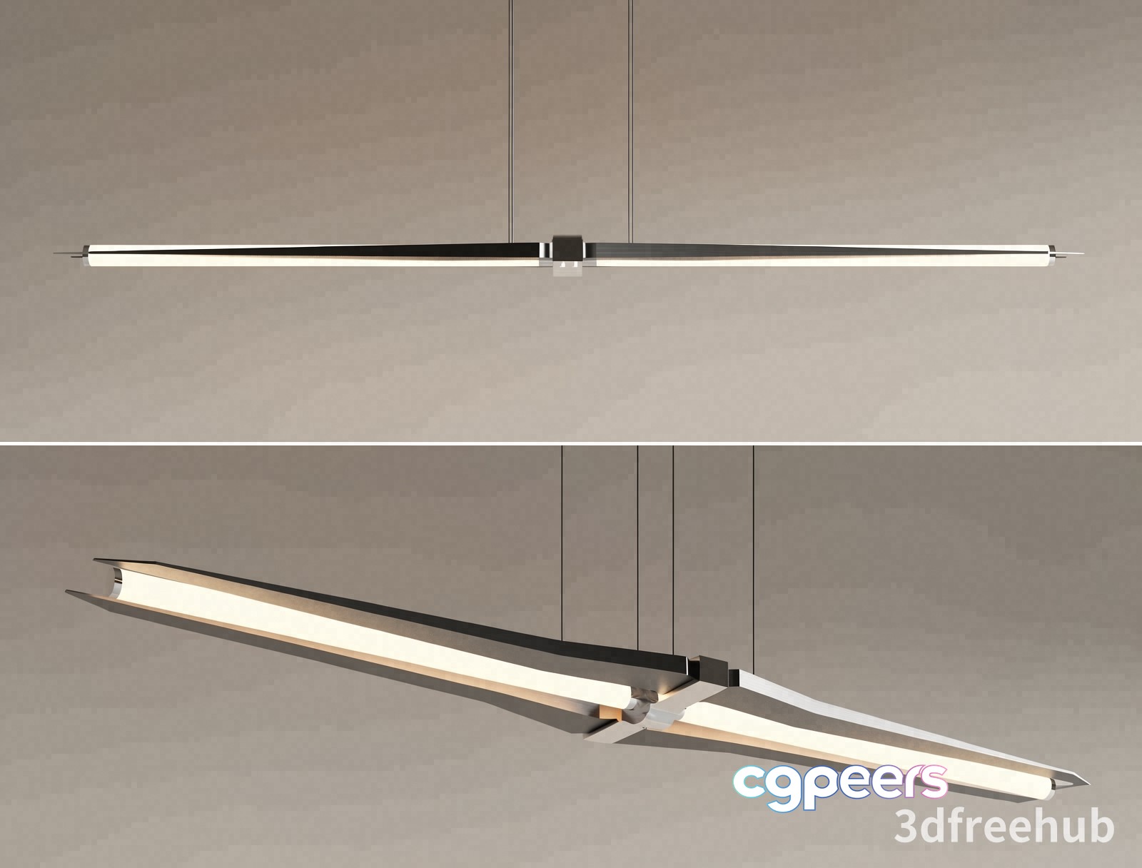 Modern Light Fixture 3D Model - 21971 - VRAY Render