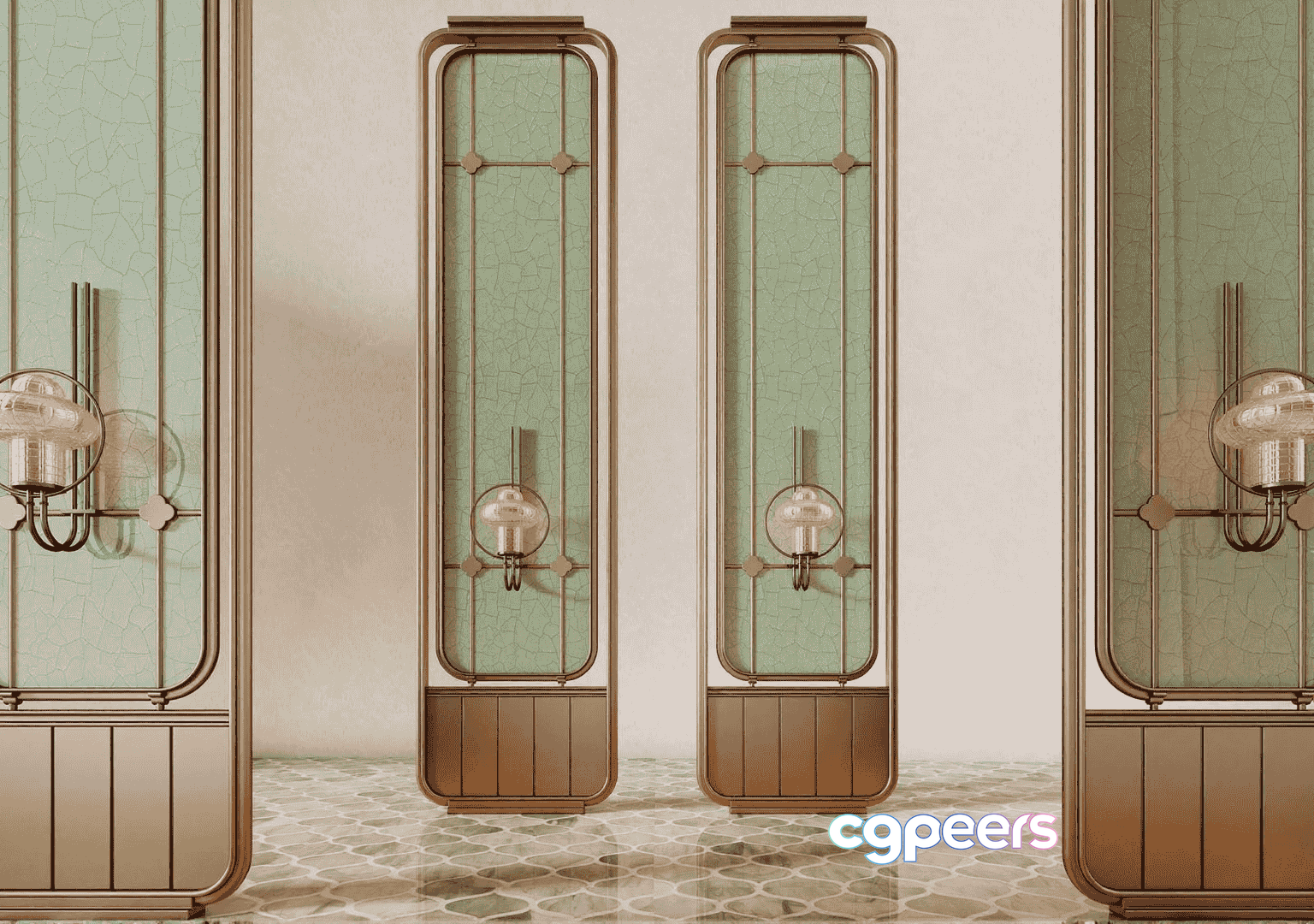 Gold Light Fixtures 3D Model - 10250 - VRAY Render Gold Light Fixtures 3D Model - 10250 - VRAY Render