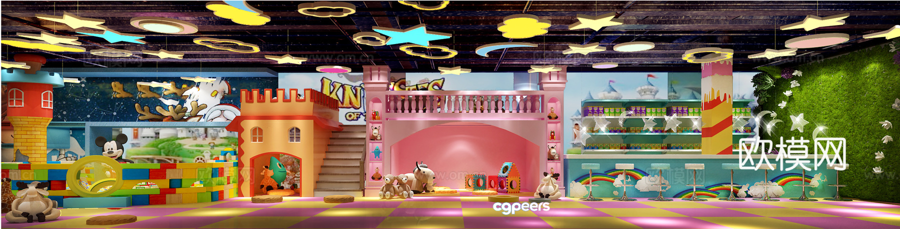 A Colorful Playroom 3D Model - 3151 - VRAY Render A Colorful Playroom 3D Model - 3151 - VRAY Render