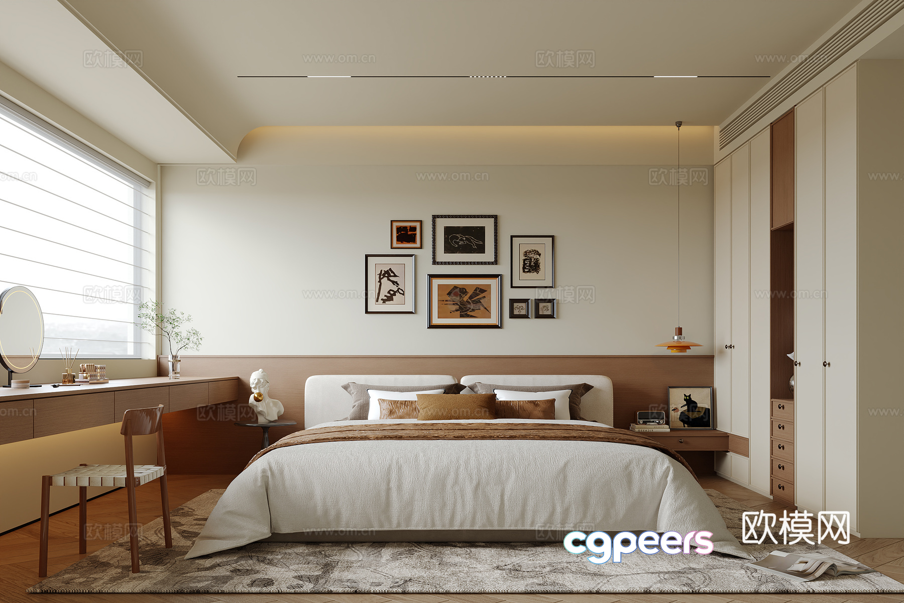 Cozy Bedroom 3D Model - 11798 - VRAY Render Cozy Bedroom 3D Model - 11798 - VRAY Render