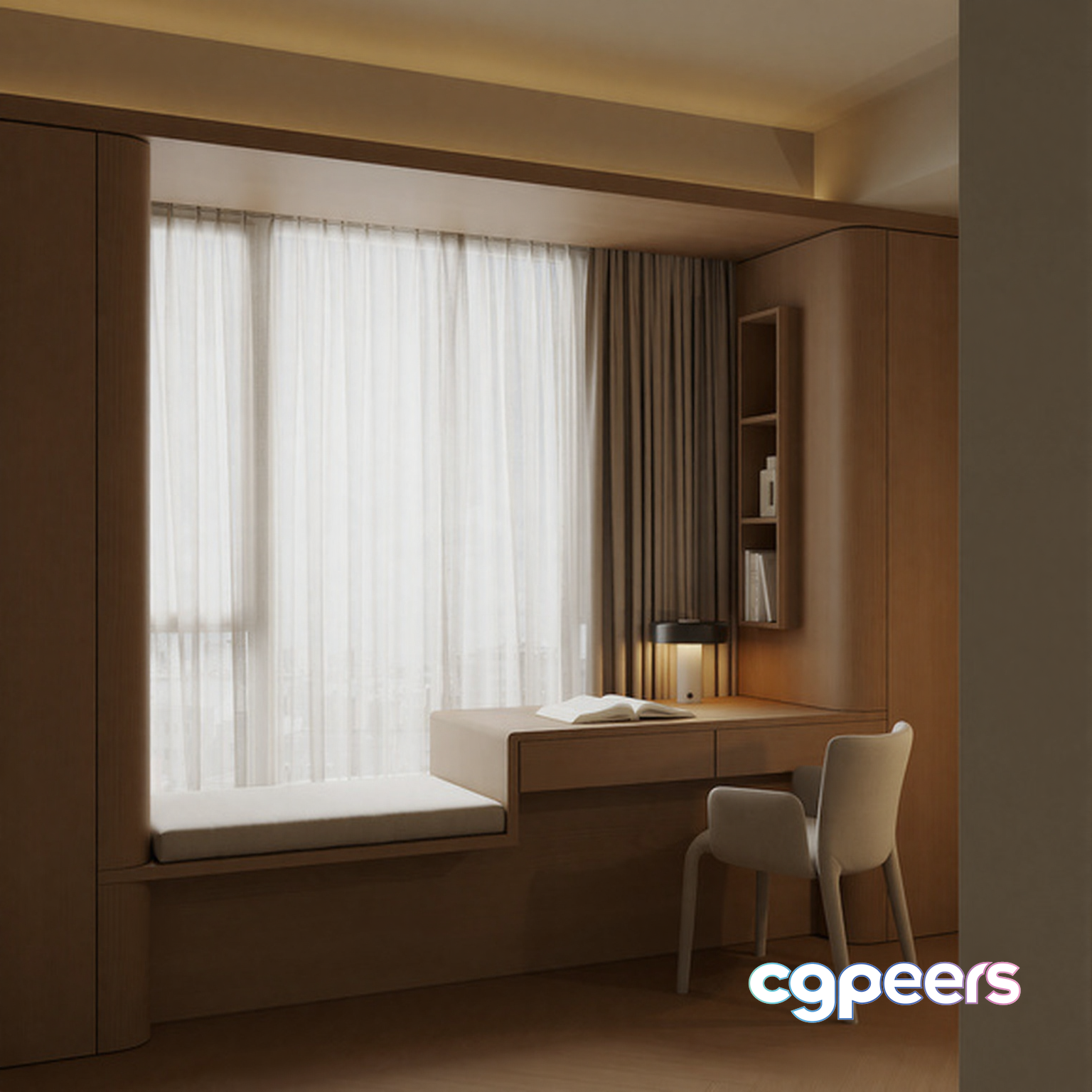 Modern Minimalist Room 3D Model - 13607 - VRAY Render Modern Minimalist Room 3D Model - 13607 - VRAY Render