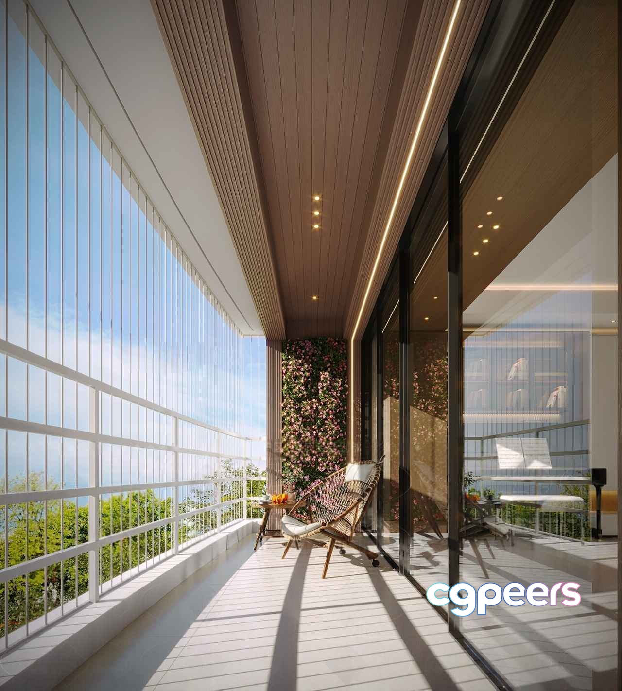 Modern Balcony 3D Model - 22056 - CORONA Render