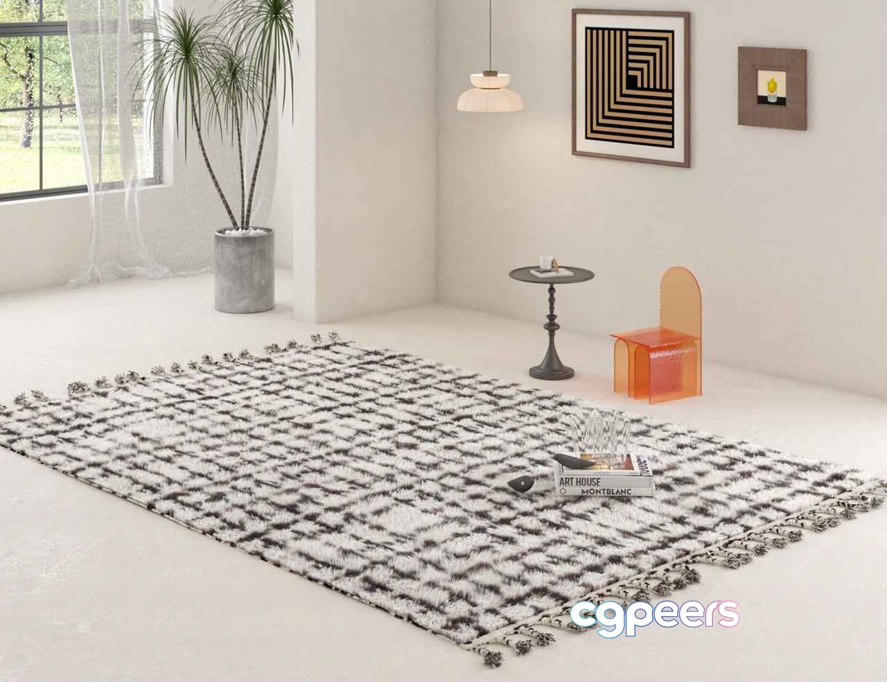 Modern Living Room 3D Model - 7526 - VRAY Render