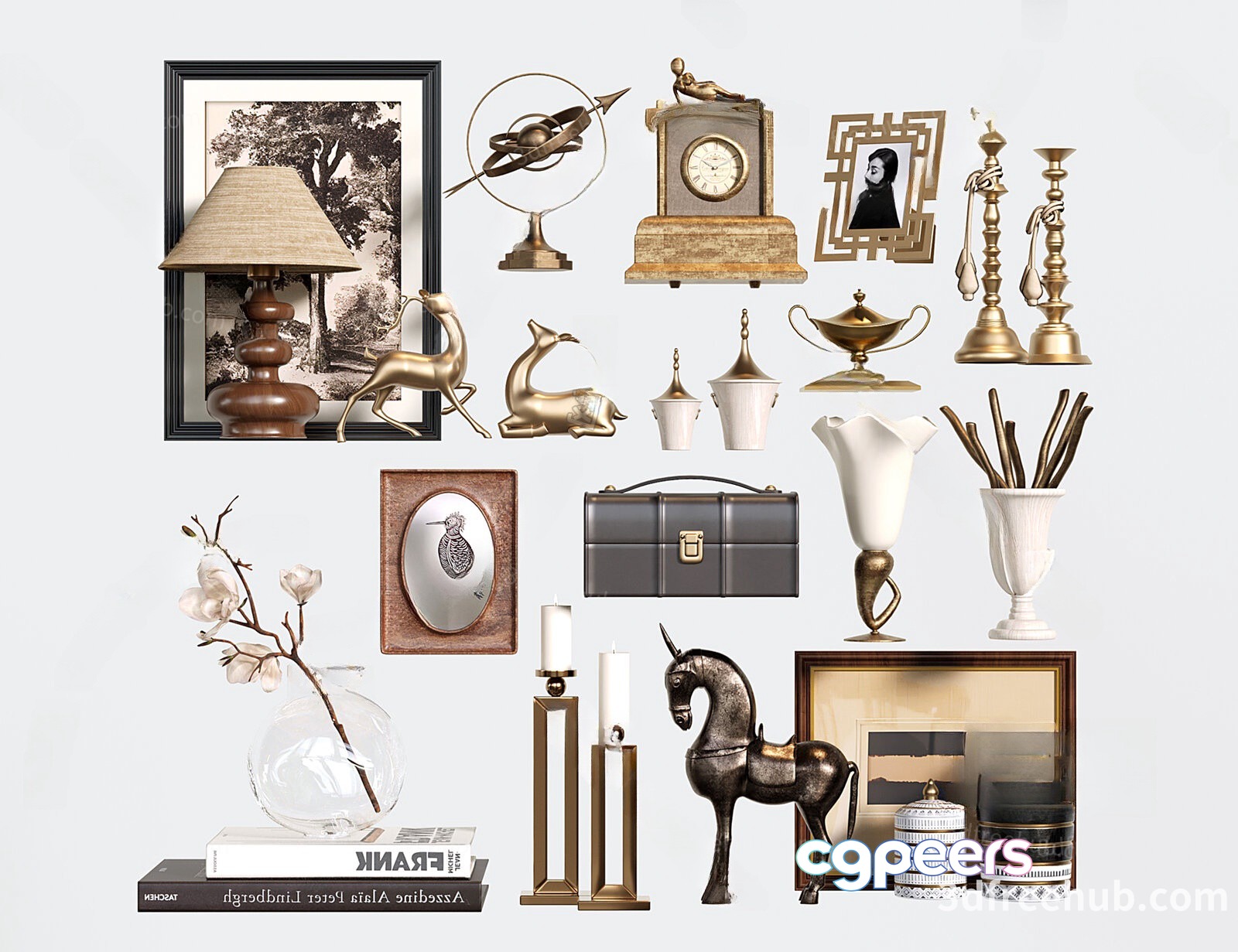 Vintage Home Decor 3D Model - 18891 - VRAY Render