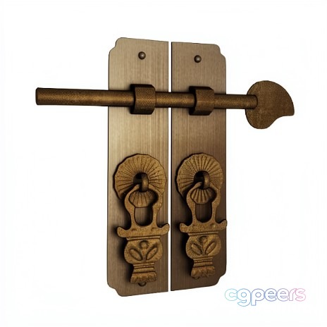 Antique Door Handle 3D Model - 20801 - VRAY Render Antique Door Handle 3D Model - 20801 - VRAY Render
