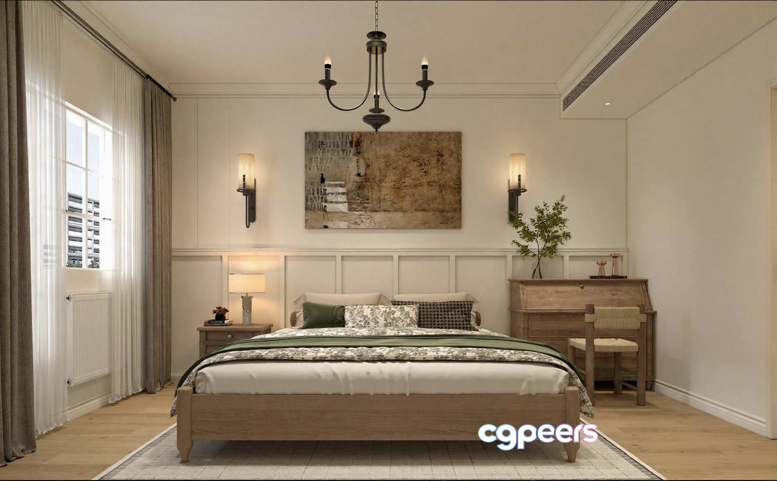 Cozy Bedroom 3D Model - 5630 - VRAY Render Cozy Bedroom 3D Model - 5630 - VRAY Render