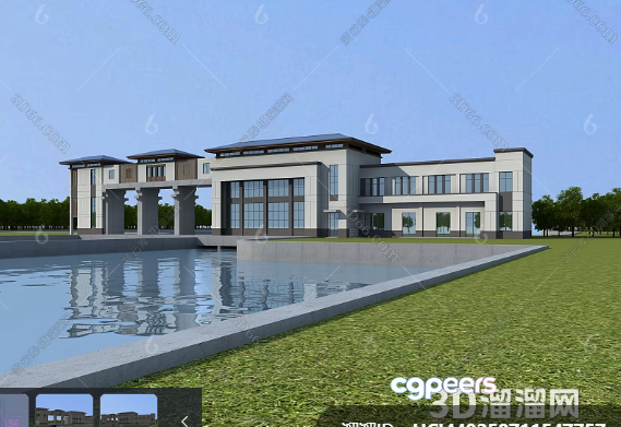 Modern Architectural Design 3D Model - 6685 - VRAY Render Modern Architectural Design 3D Model - 6685 - VRAY Render