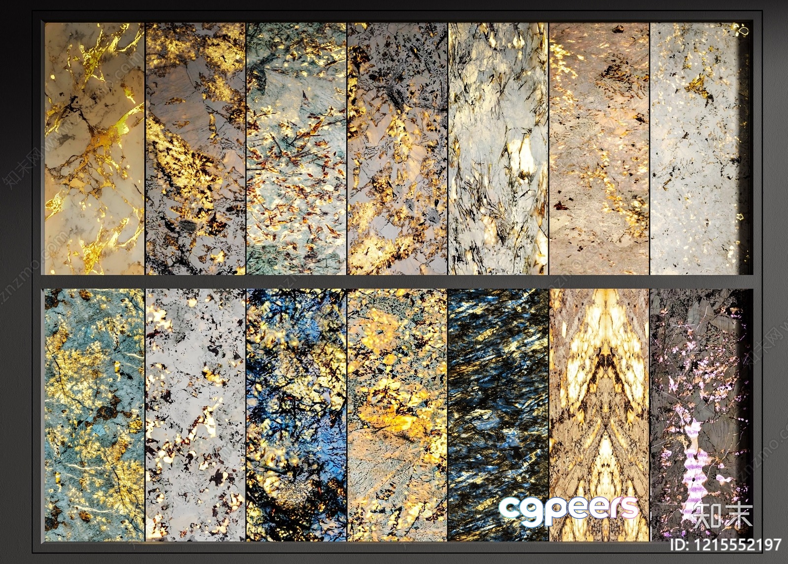 A Collection Of Marble Samples 3D Model - 15344 - VRAY Render