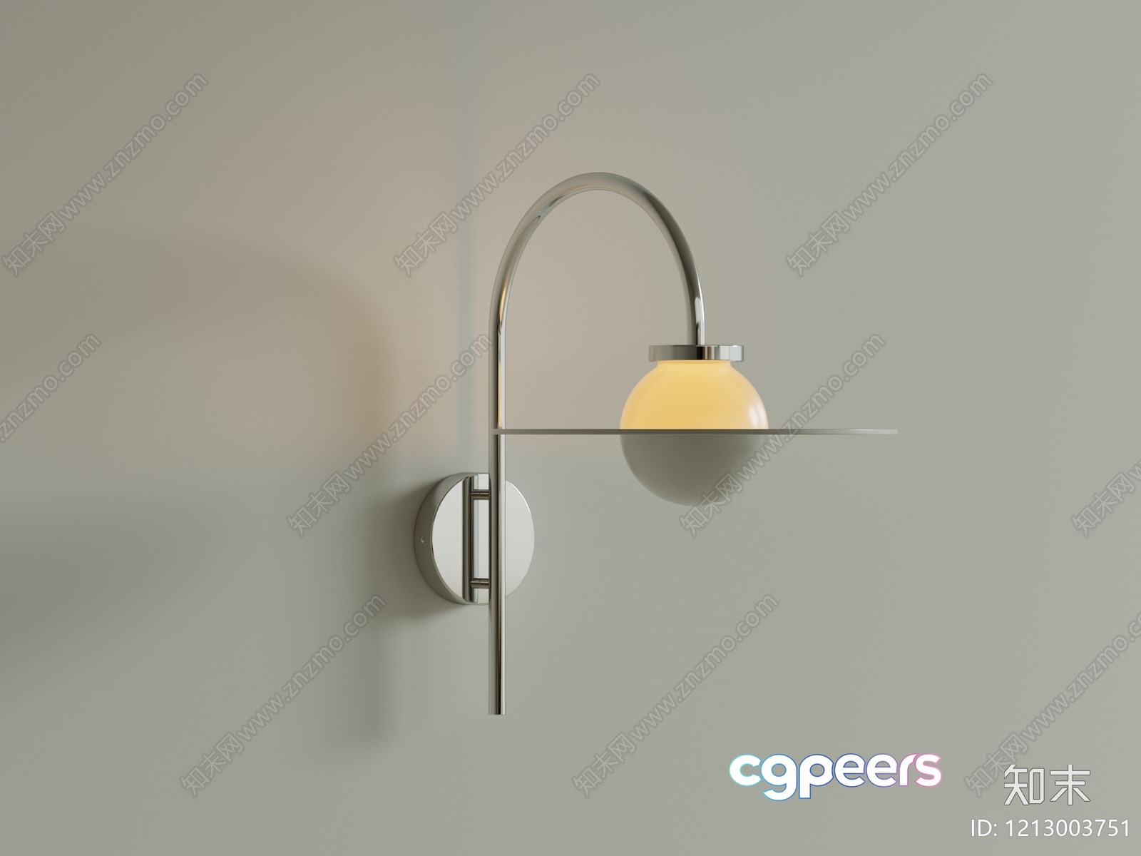 Gold Light Fixture 3D Model - 20993 - VRAY Render Gold Light Fixture 3D Model - 20993 - VRAY Render