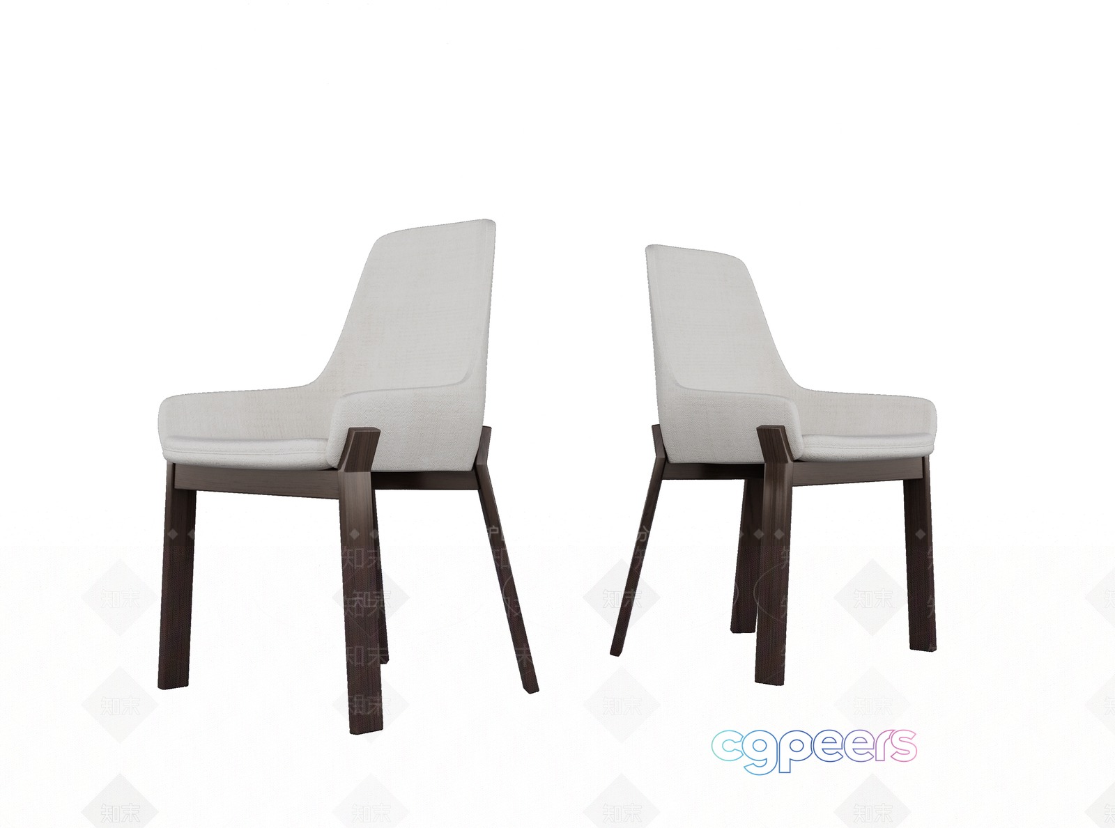 Two Chairs 3D Model - 20421 - VRAY Render
