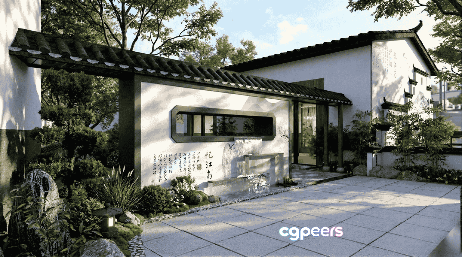 A Traditional Chinese-Style Building 3D Model - 15882 - VRAY Render A Traditional Chinese-Style Building 3D Model - 15882 - VRAY Render