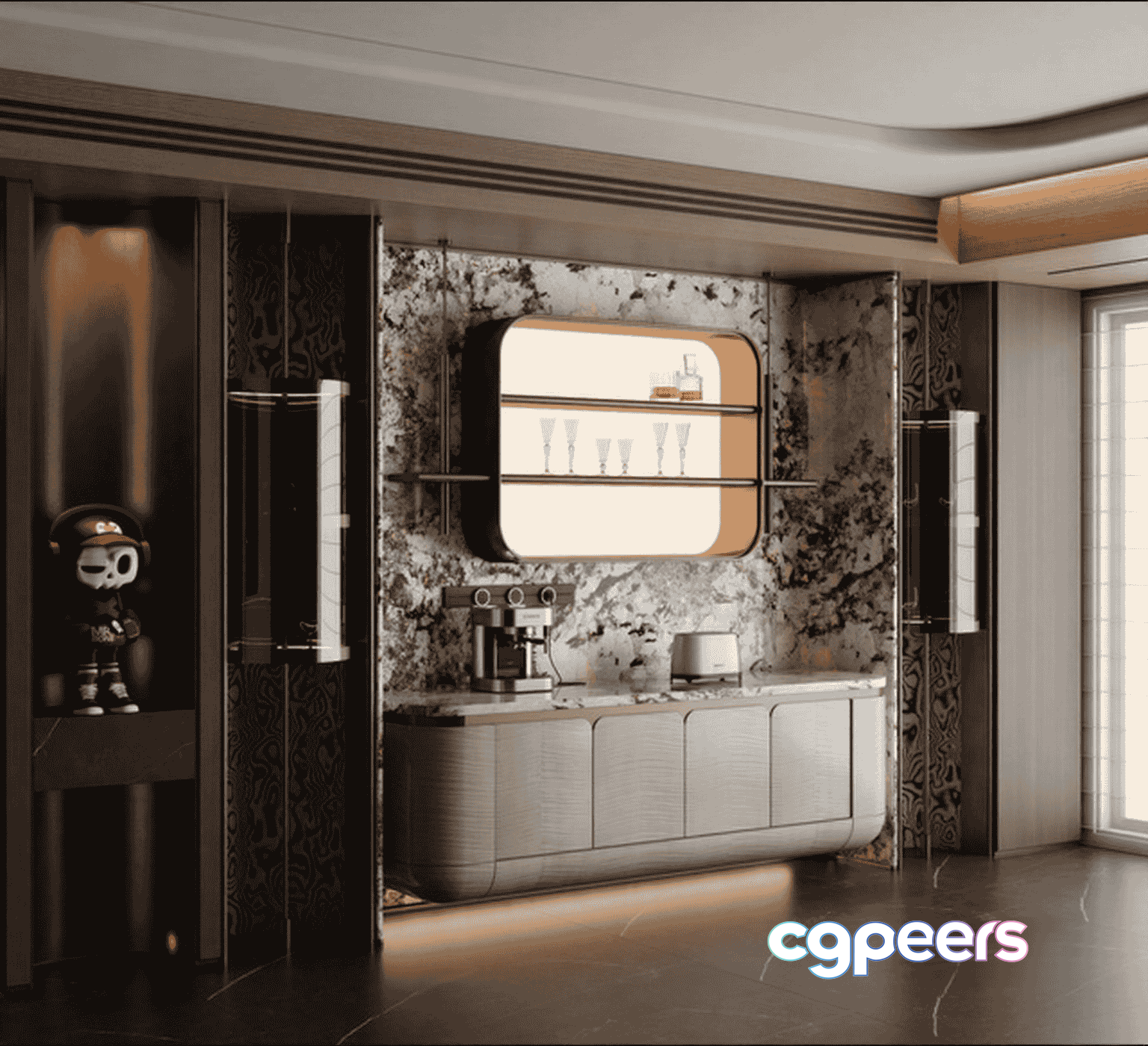 Modern Kitchen 3D Model - 14656 - VRAY Render Modern Kitchen 3D Model - 14656 - VRAY Render