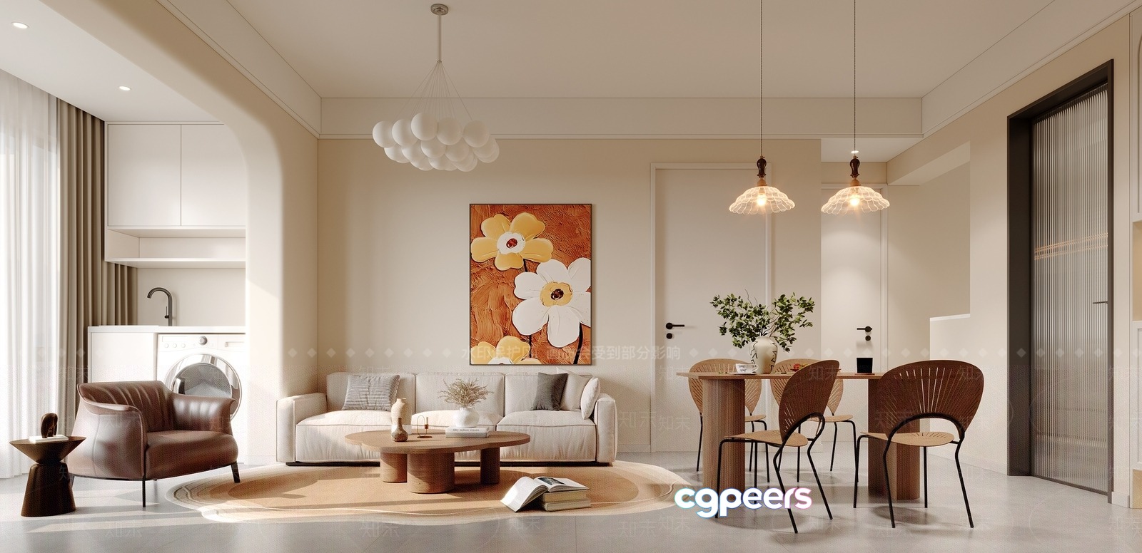 Modern Living Room 3D Model - 12277 - VRAY Render Modern Living Room 3D Model - 12277 - VRAY Render