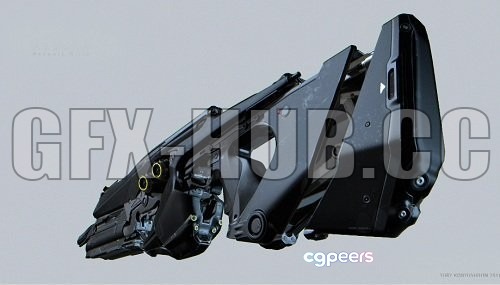 3D Game Assets - Asura rifle 3D Model 3D Game Assets - Asura rifle 3D Model