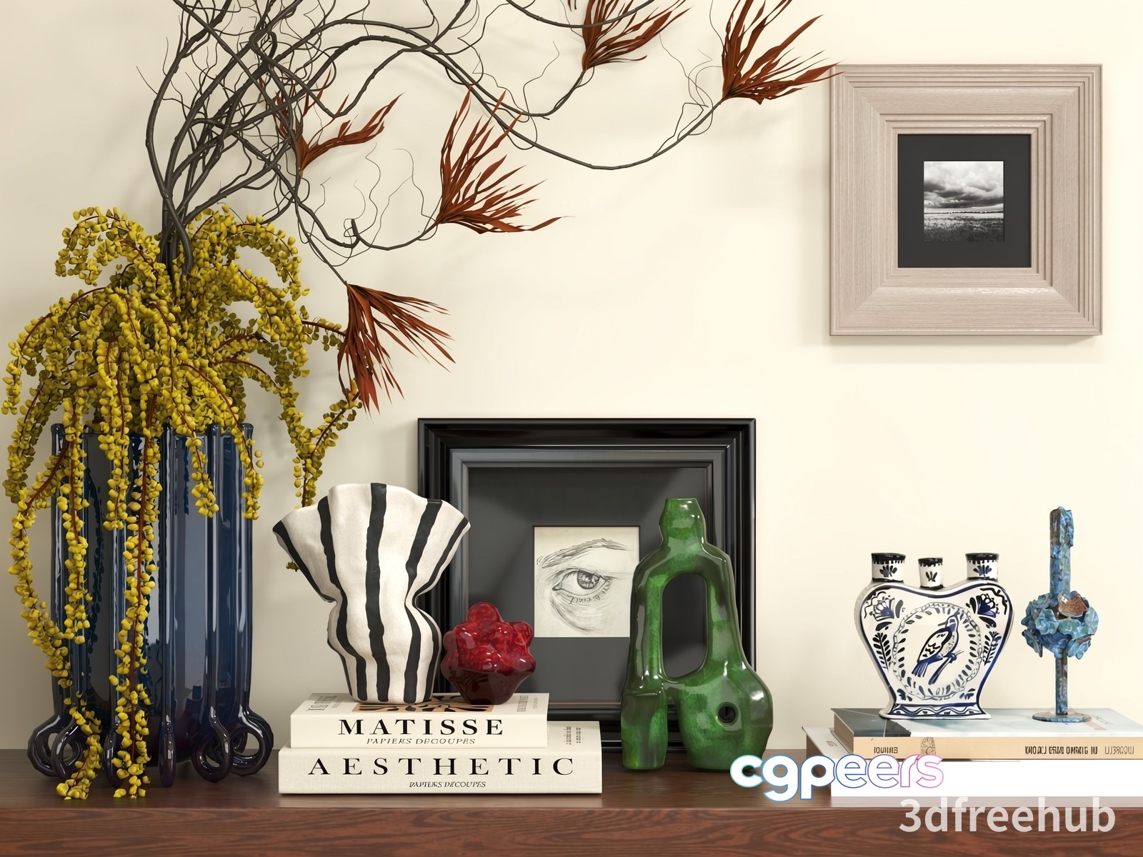 Modern Home Decor 3D Model - 19939 - VRAY Render