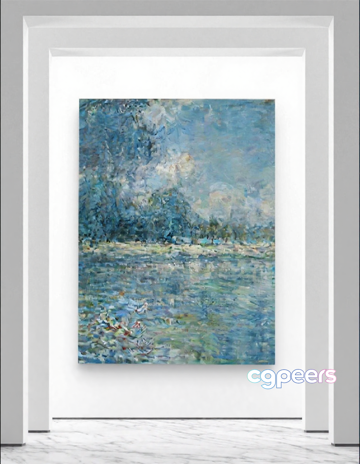 Impressionist Painting 3D Model - 5617 - VRAY Render