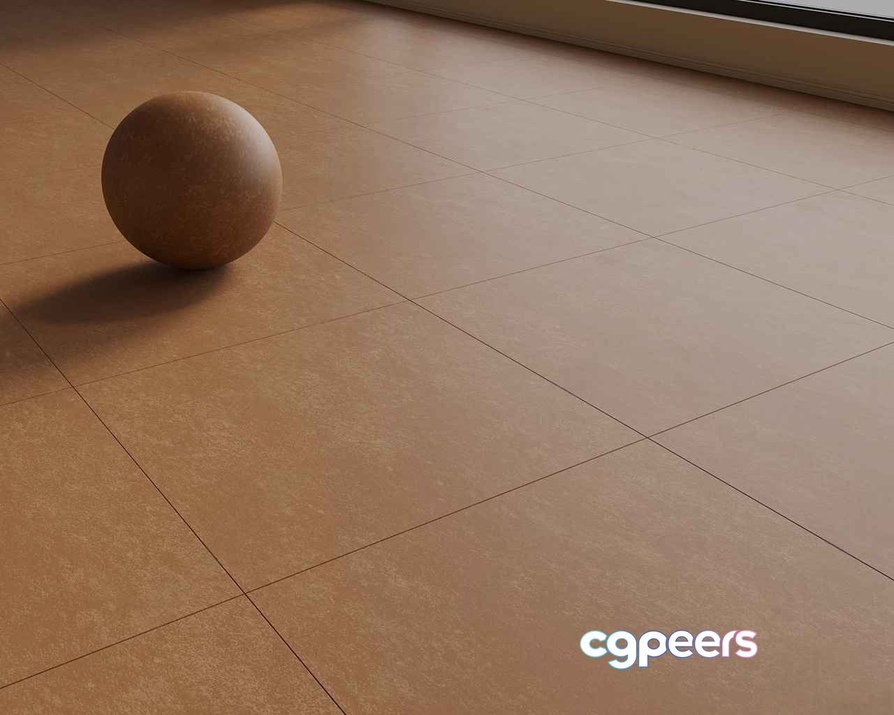 A Ball On The Floor 3D Model - 13566 - VRAY Render