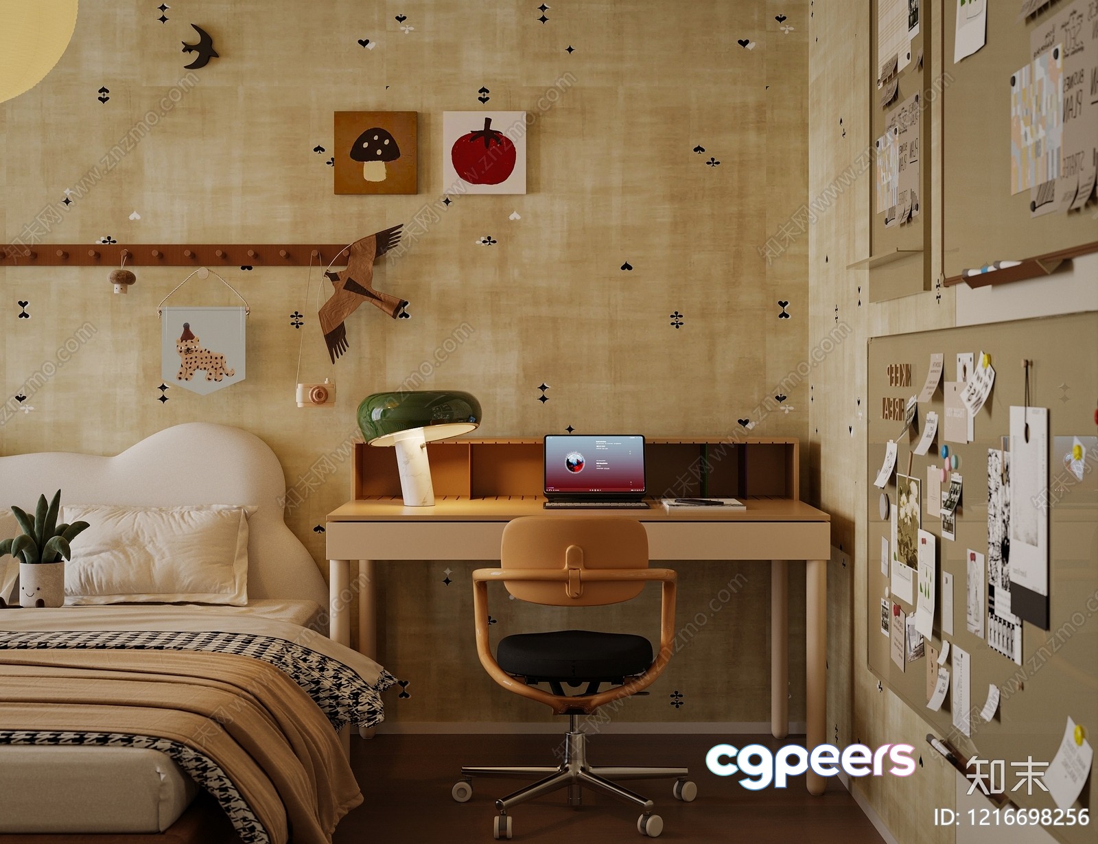Cozy Bedroom 3D Model - 16444 - VRAY Render Cozy Bedroom 3D Model - 16444 - VRAY Render