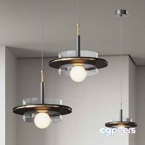 Modern Light Fixtures 3D Model - 6449 - VRAY Render