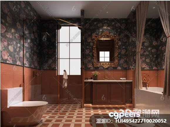 A Luxurious Bathroom 3D Model - 9756 - VRAY Render