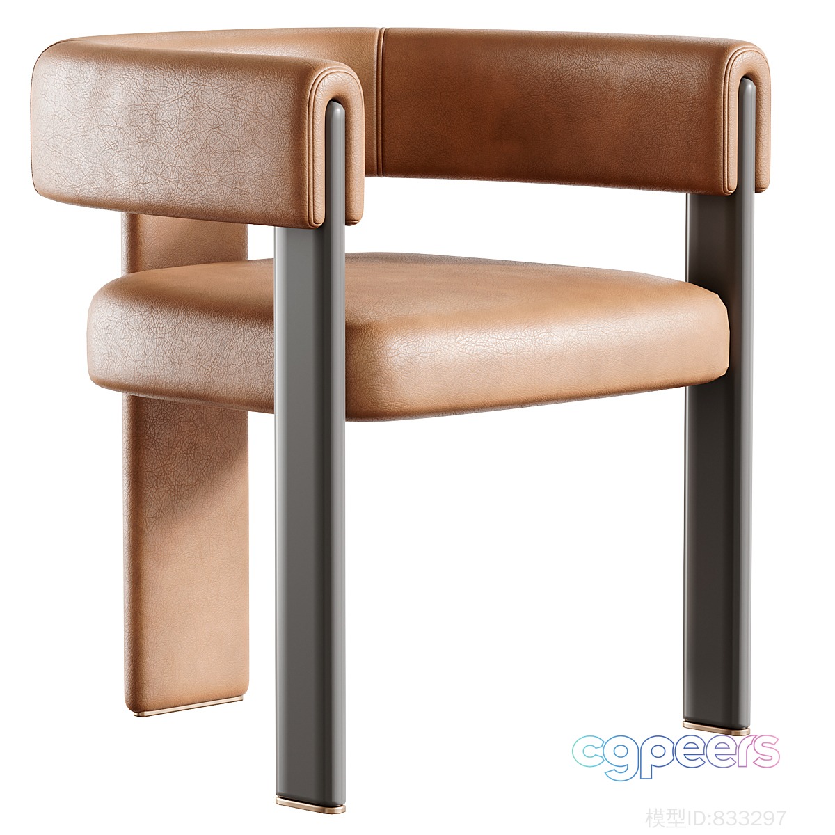 Modern Leather Chair 3D Model - 21600 - VRAY Render