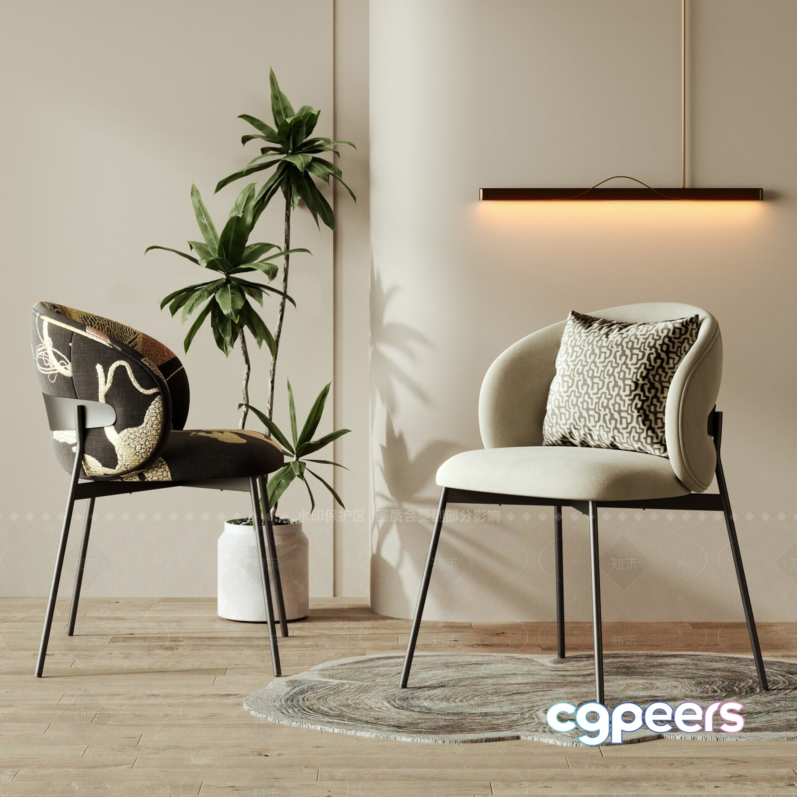 Modern Home Decor 3D Model - 4410 - VRAY Render Modern Home Decor 3D Model - 4410 - VRAY Render