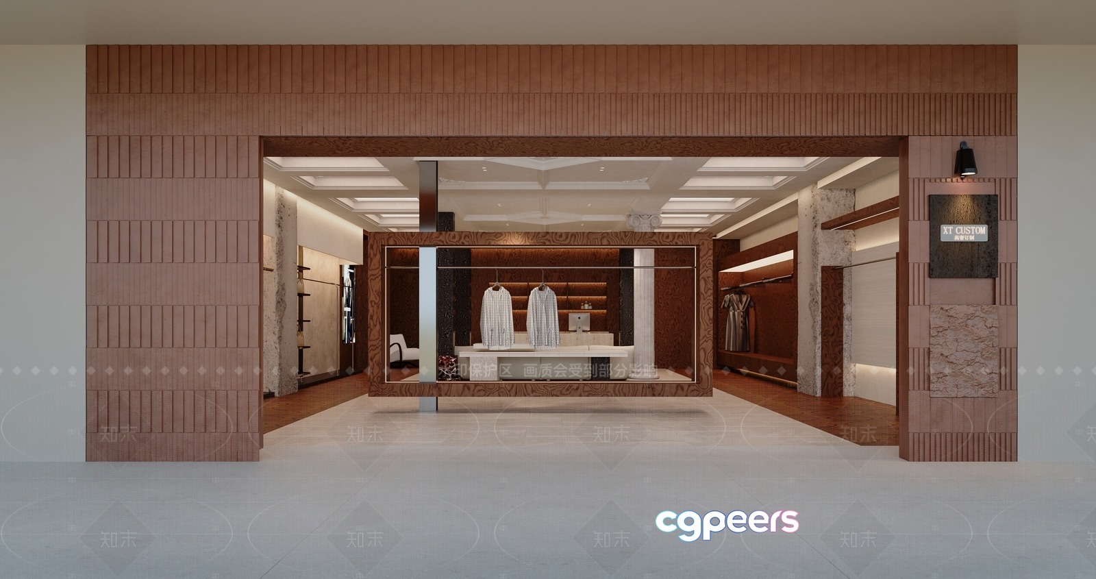 Modern Clothing Store 3D Model - 4980 - VRAY Render Modern Clothing Store 3D Model - 4980 - VRAY Render
