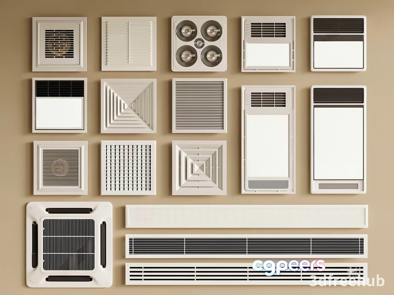 Ventilation Systems 3D Model - 20604 - VRAY Render Ventilation Systems 3D Model - 20604 - VRAY Render