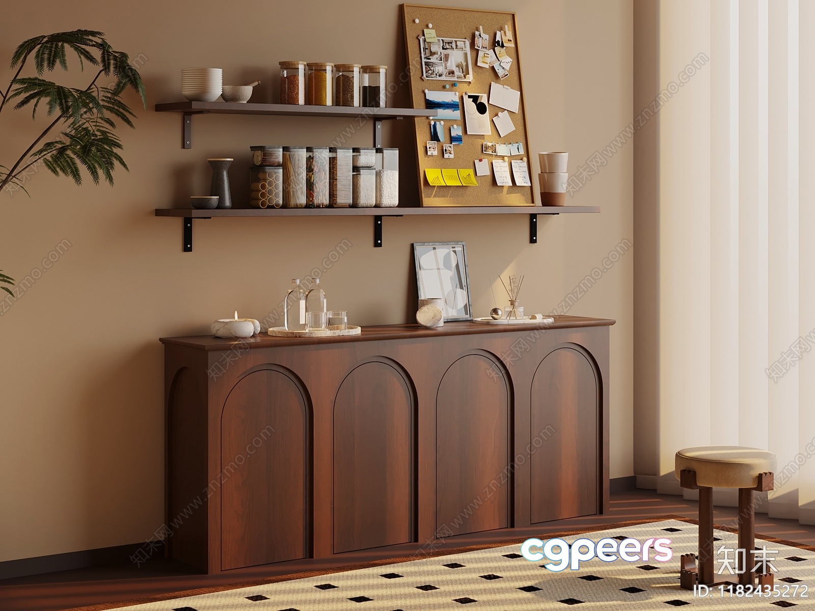 A Modern Home Decor Item 3D Model - 9223 - VRAY Render