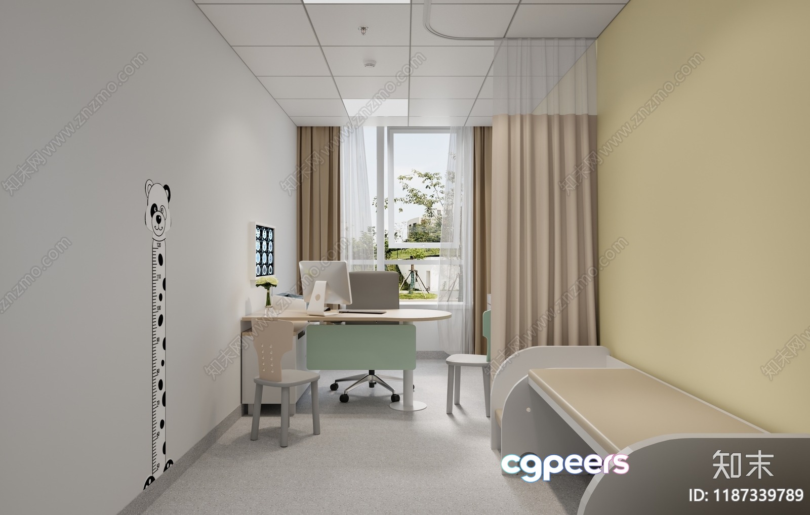 Modern Medical Office 3D Model - 9843 - VRAY Render