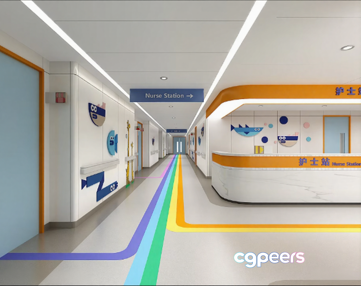 Nurse Station Area 3D Model - 10264 - VRAY Render Nurse Station Area 3D Model - 10264 - VRAY Render