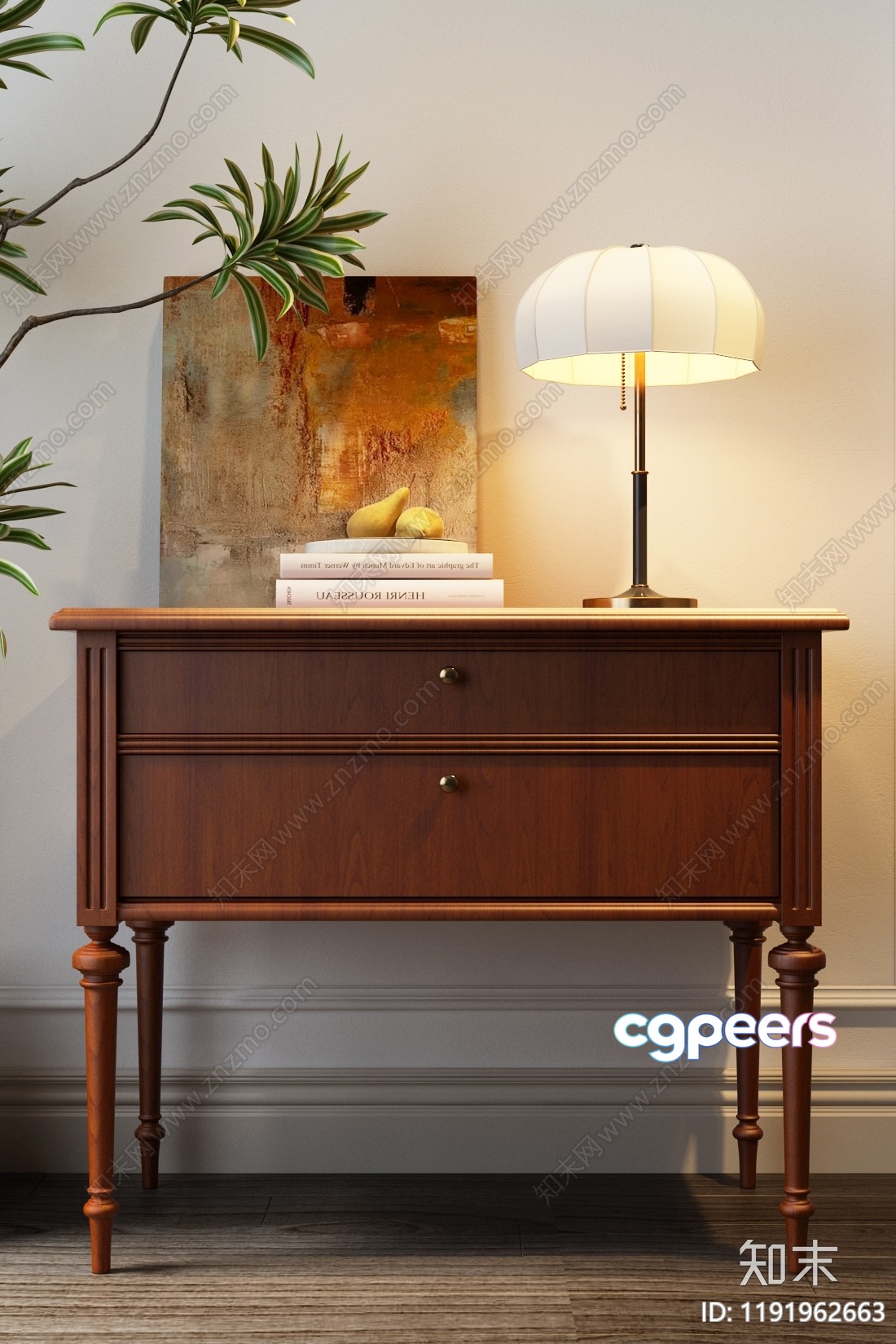 Modern Wooden Furniture 3D Model - 15368 - VRAY Render