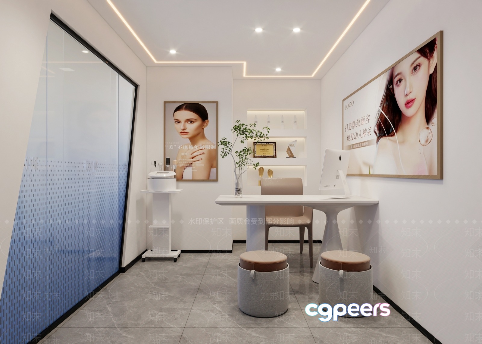Modern Office Space 3D Model - 14983 - VRAY Render Modern Office Space 3D Model - 14983 - VRAY Render