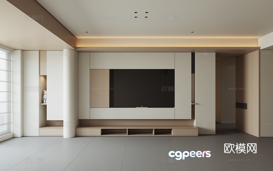 Modern Entertainment Center 3D Model - 2178 - VRAY Render Modern Entertainment Center 3D Model - 2178 - VRAY Render