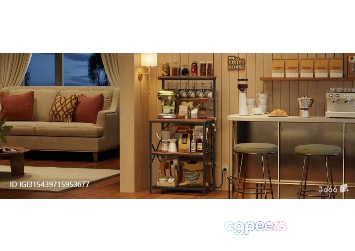 Cozy Living Room 3D Model - 8821 - VRAY Render Cozy Living Room 3D Model - 8821 - VRAY Render
