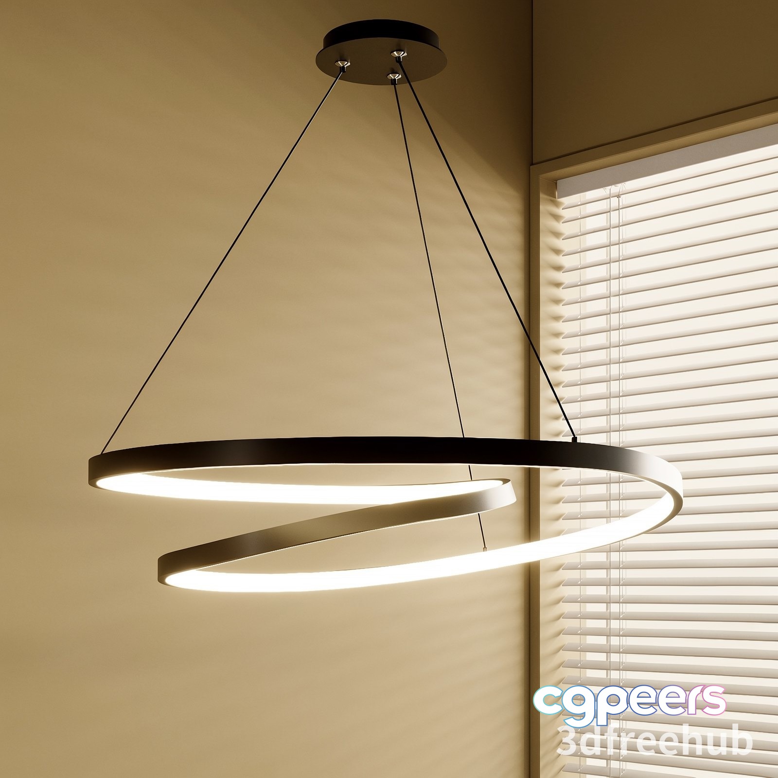 A Modern Light Fixture 3D Model - 21835 - VRAY Render